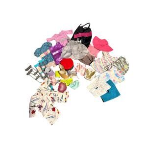 American Girl Doll Clothing & Accessories Lot Dresses Shoes Crutches Outfit